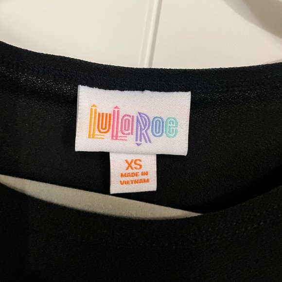 LuLaRoe Black Irma Top - Picture 3 of 4